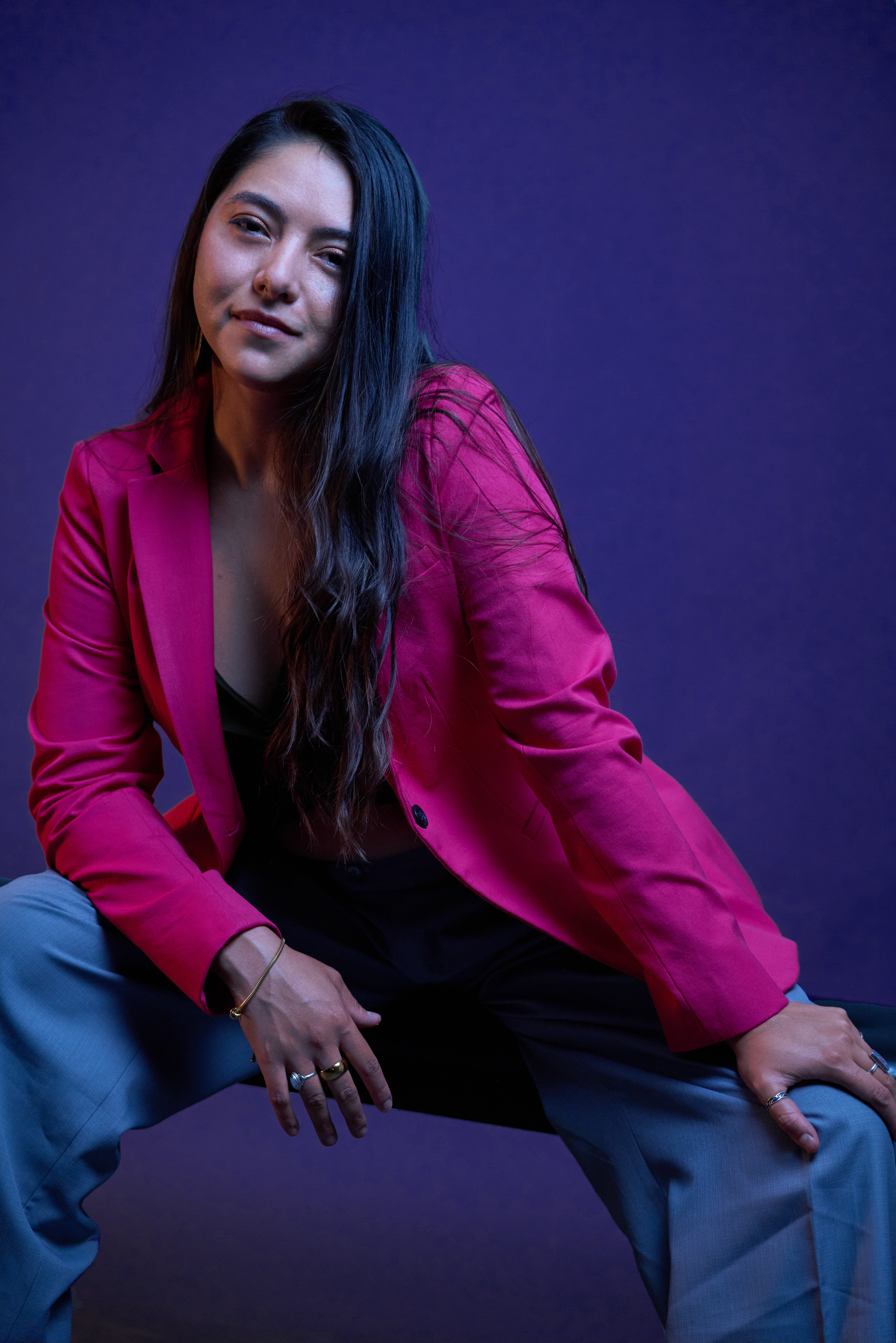 Tango dancers in an intimate embrace